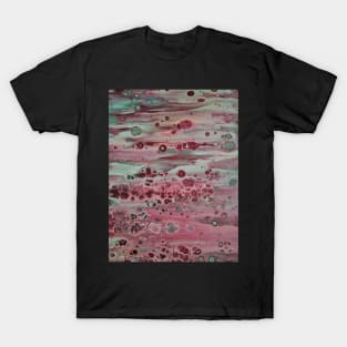 Alien Landscape Pink and Grey T-Shirt